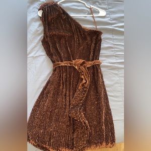 Retrofete Ella Dress Size Small color Chocolata